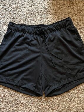 Nike Women's Black Drawstring Athletic Shorts